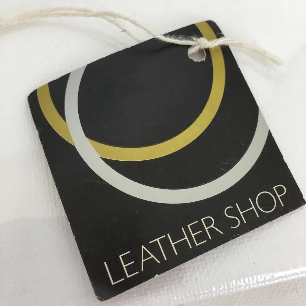 Vintage 80’s Leather Shop Black Soft Genuine Leather Belt NEW Size L Art To Wear